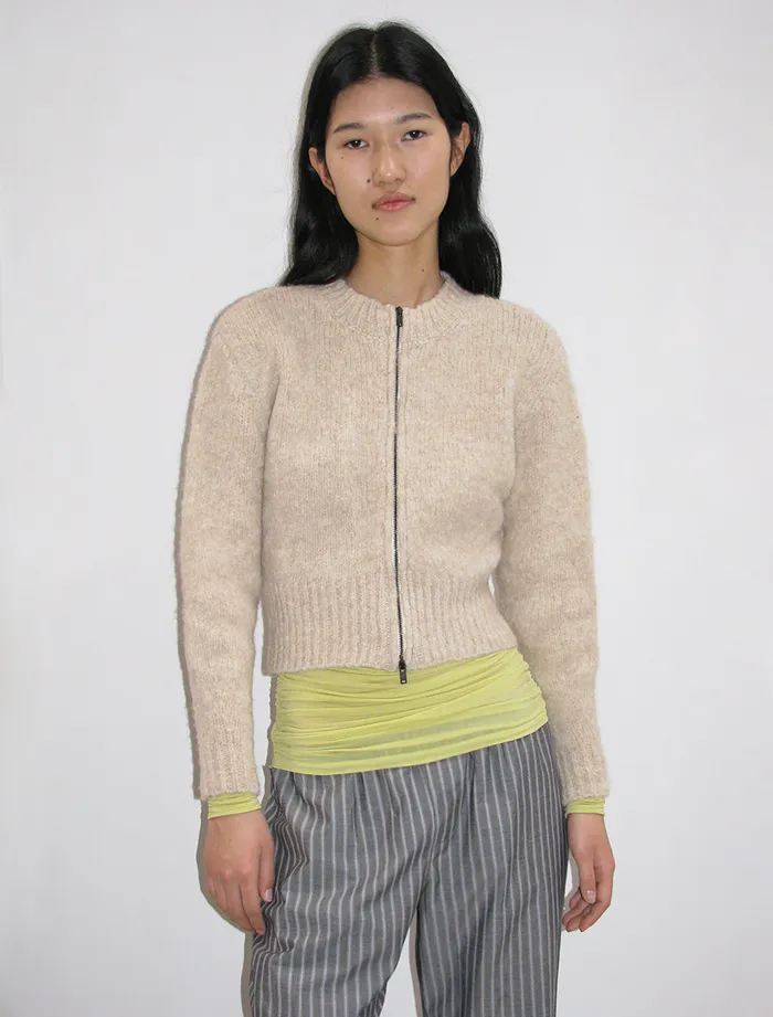 1Besito Zip Ecru Women Paloma Wool Knits