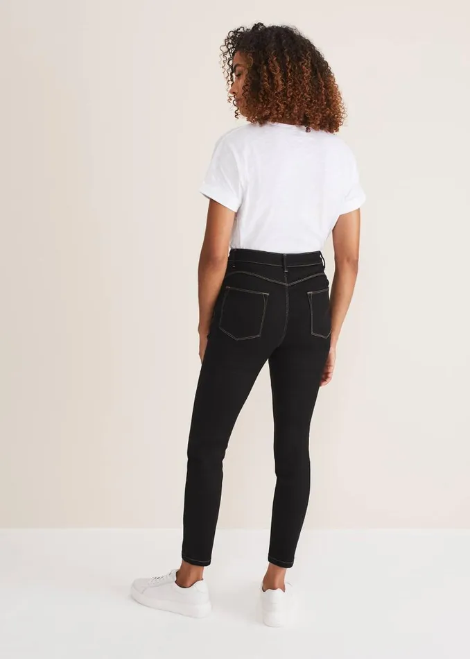 Abigail Sculpting Skinny Long Jean Black Women Phase Eight Trousers