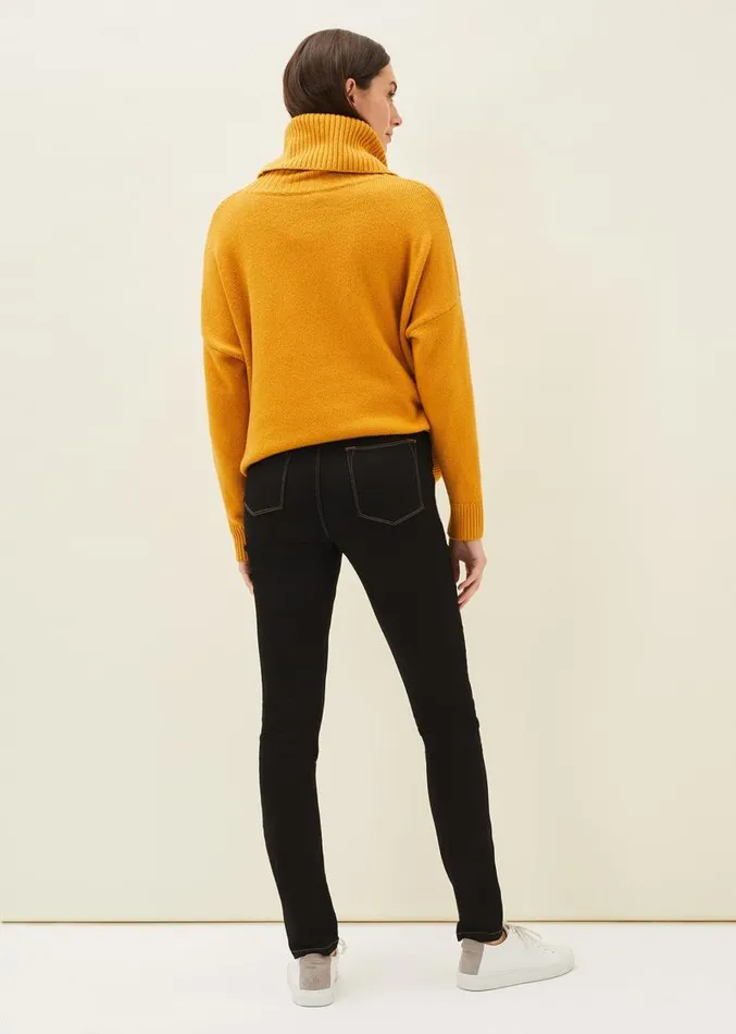 Abigial Sculpting Skinny Short Jean Black Women Phase Eight Trousers