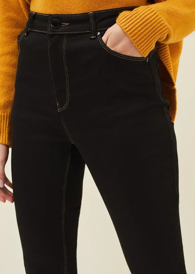 Abigial Sculpting Skinny Short Jean Black Women Phase Eight Trousers
