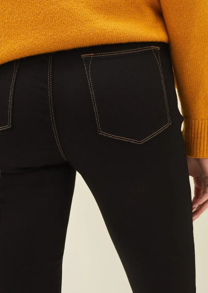 Abigial Sculpting Skinny Short Jean Black Women Phase Eight Trousers