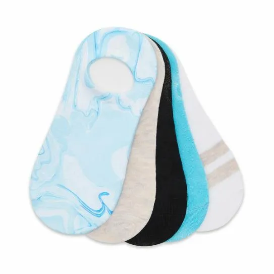 Accessories WAVE SWIRL SNEAKER SOCKS TURQUOISE MULTI Turquoise Multi Steve Madden Socks and Tights