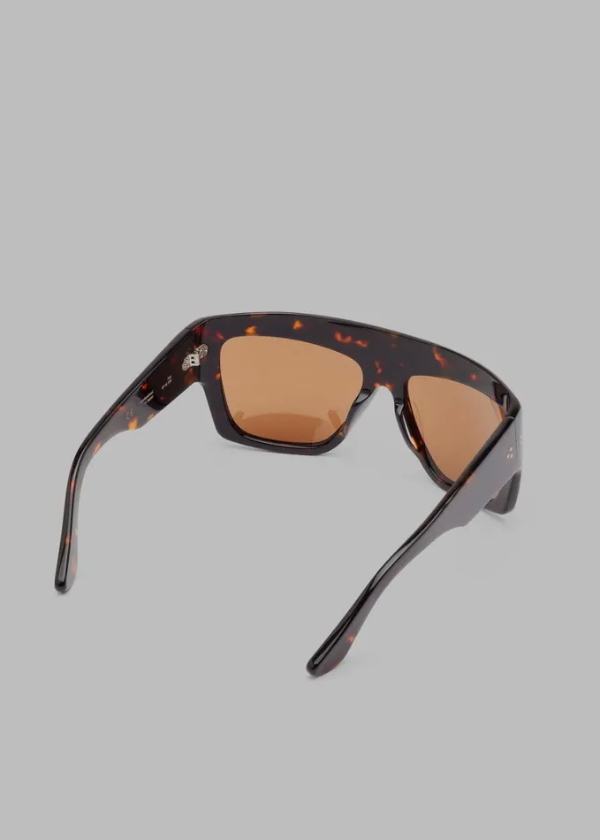 Accessories WomenMen The Frankie Shop Port Tanger Hal Sunglasses 8211 Myrrh AcetateTobacco Lens