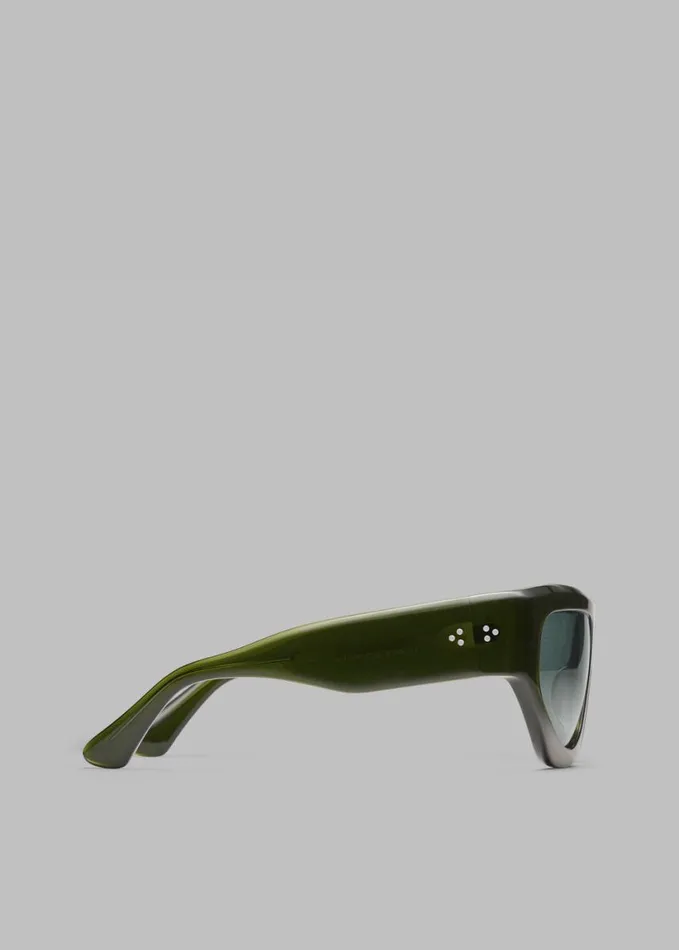 Accessories Women The Frankie Shop Port Tanger Dost Sunglasses 8211 Cardamom AcetateLight Blue Lens