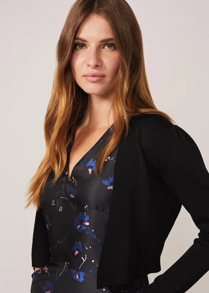 Adah Knitted Occasion Jacket Black Women Phase Eight Jackets