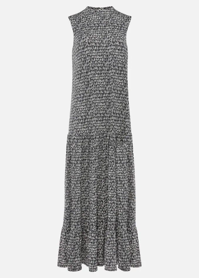Adelia Abstract Print Midaxi Dress Blackivory Women Phase Eight Dresses