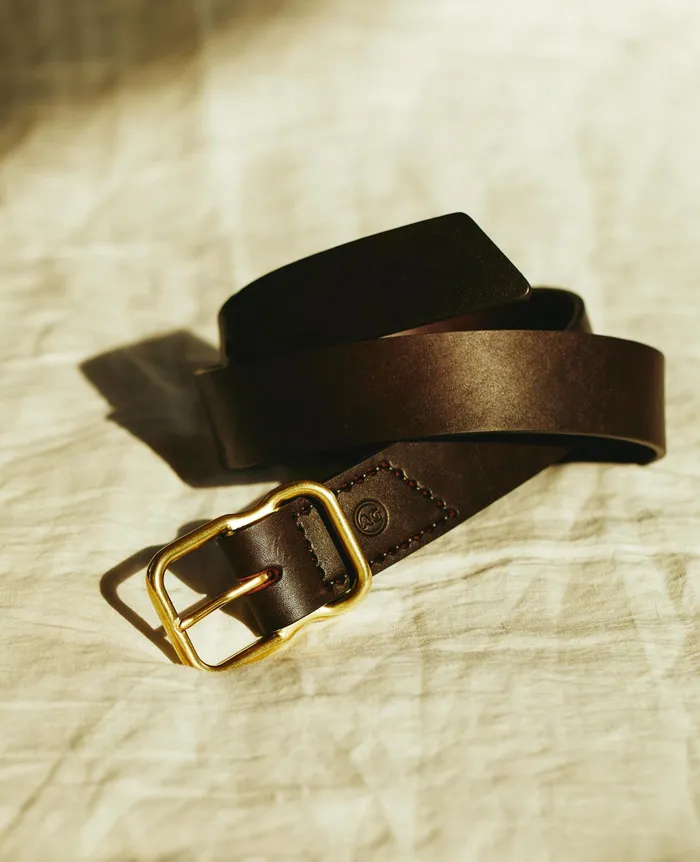 AG Jeans Belts Men Danny Belt DARK BROWNBRASS