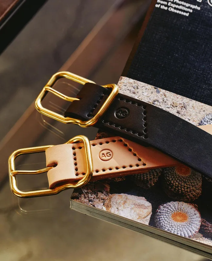 AG Jeans Belts Men Danny Belt DARK BROWNBRASS AG Jeans Belts Men Danny Belt DARK BROWNBRASS