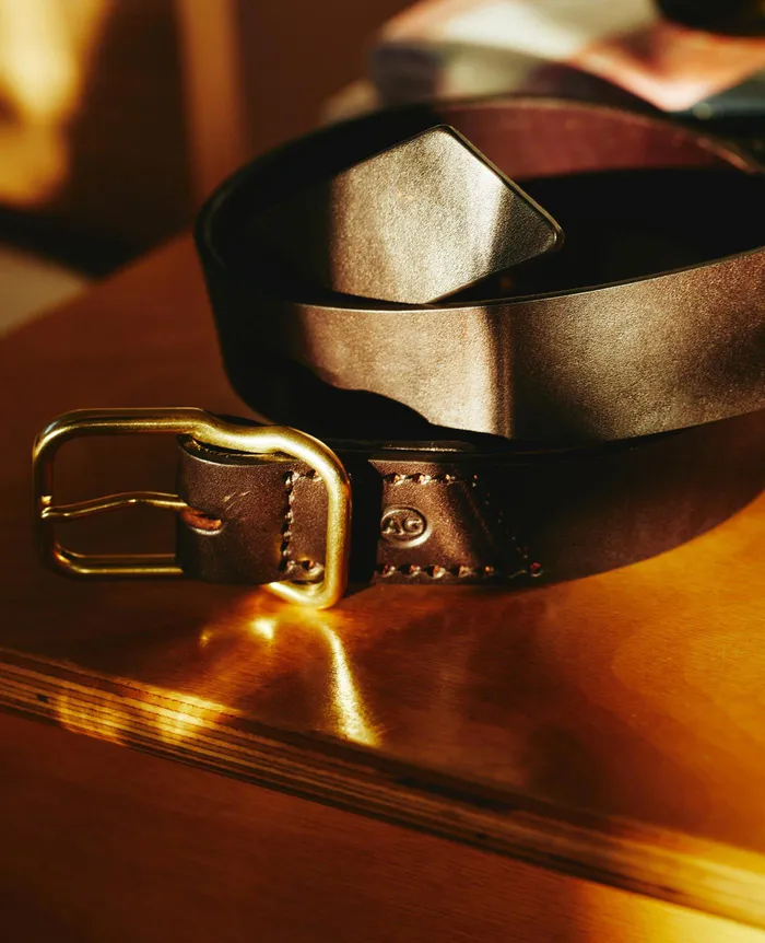AG Jeans Belts Men Danny Belt DARK BROWNBRASS AG Jeans Belts Men Danny Belt DARK BROWNBRASS