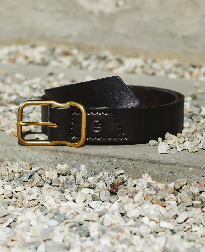 AG Jeans Belts Men Danny Belt DARK BROWNBRASS AG Jeans Belts Men Danny Belt DARK BROWNBRASS