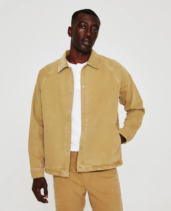 AG Jeans Jackets Men Hayden Jacket SULFUR VINTAGE KHAKI