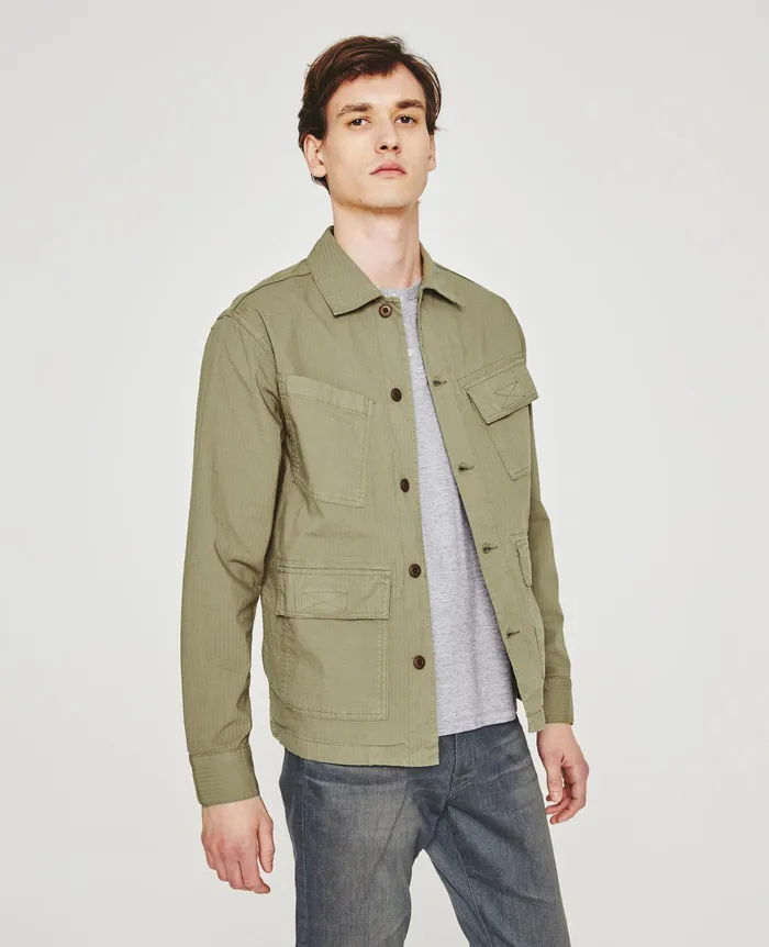 AG Jeans Jackets Men Lance Fatigue DRIED ROSEMARY
