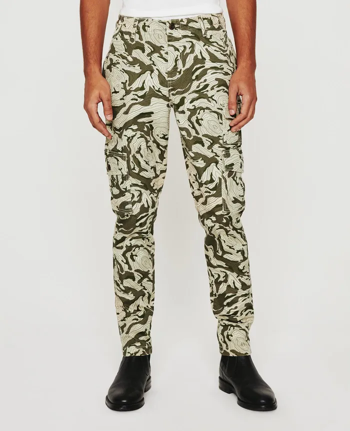 AG Jeans Pants Men Wells Cargo TOPOGRAPHICAL MAP GREEN MULTI AG Jeans Pants Men Wells Cargo TOPOGRAPHICAL MAP GREEN MULTI