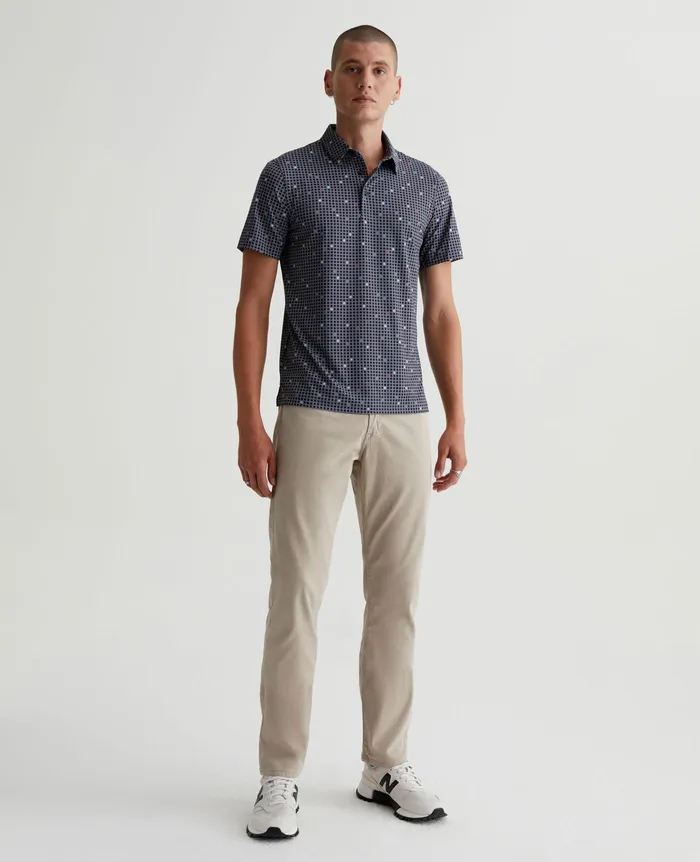 AG Jeans Polos Men Bryce Polo CITY GRID BLACK MULTI AG Jeans Polos Men Bryce Polo CITY GRID BLACK MULTI