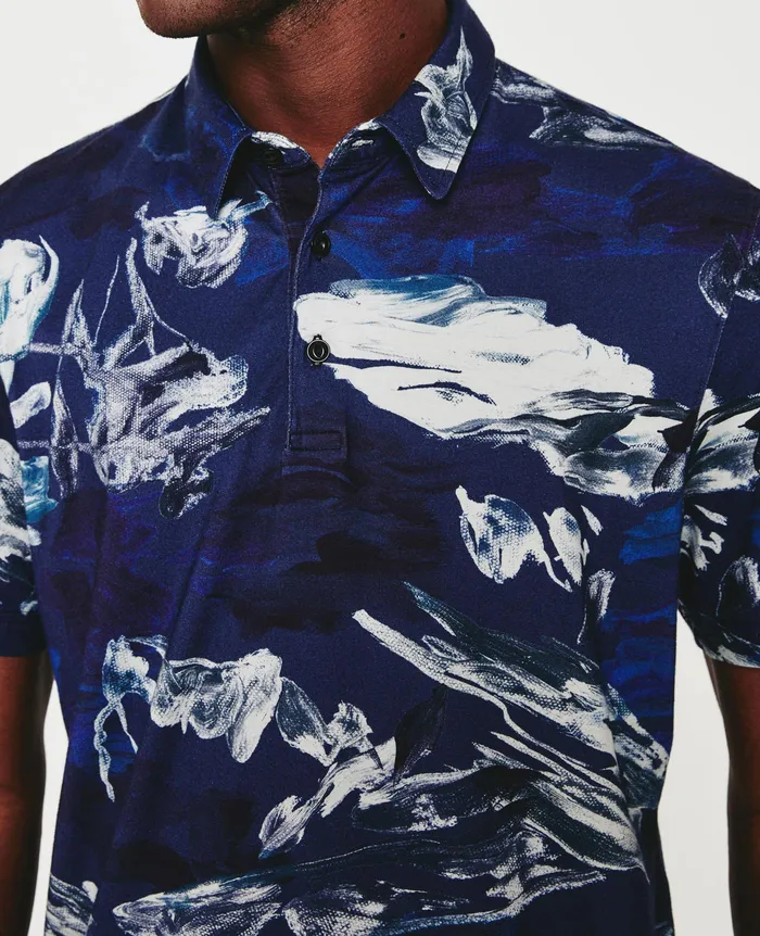 AG Jeans Polos Men Bryce Polo GARDEN CAMO NAVY MULTI AG Jeans Polos Men Bryce Polo GARDEN CAMO NAVY MULTI