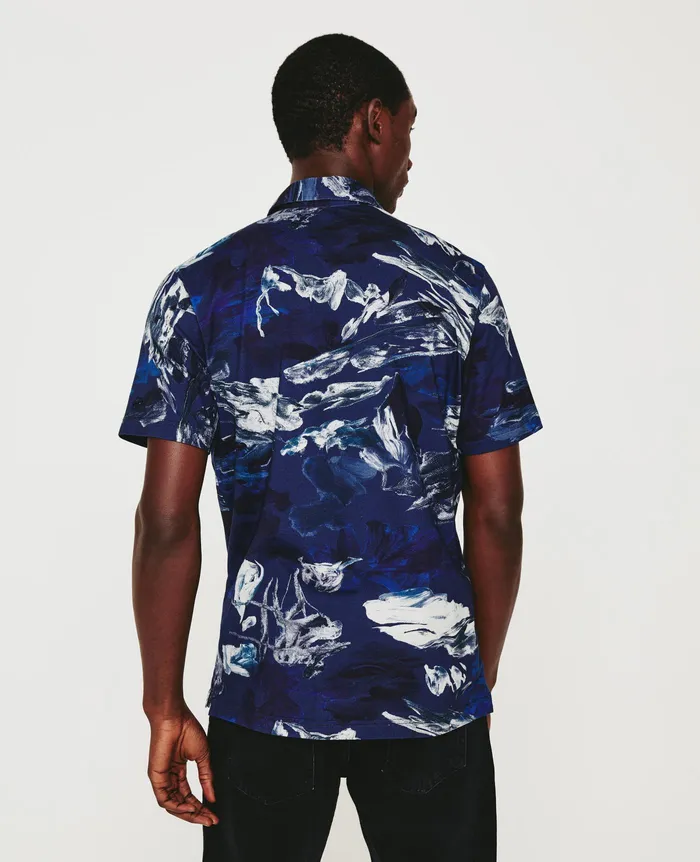 AG Jeans Polos Men Bryce Polo GARDEN CAMO NAVY MULTI AG Jeans Polos Men Bryce Polo GARDEN CAMO NAVY MULTI