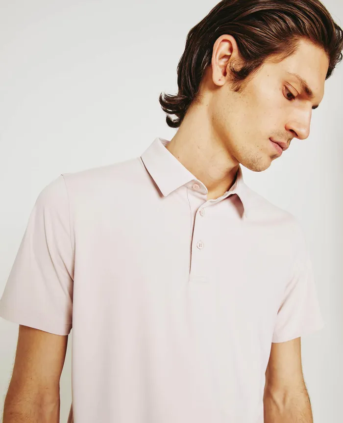AG Jeans Polos Men Bryce Polo VINTAGE PINK AG Jeans Polos Men Bryce Polo VINTAGE PINK
