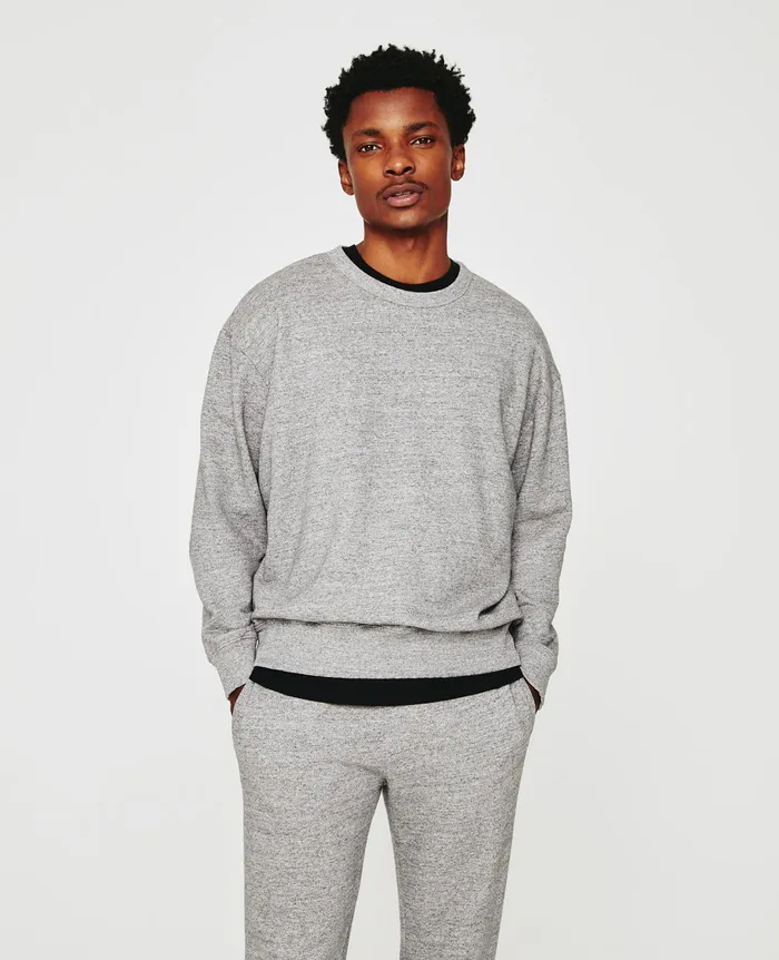 AG Jeans Sweatshirts Men Arc Crew HEATHER GREY AG Jeans Sweatshirts Men Arc Crew HEATHER GREY