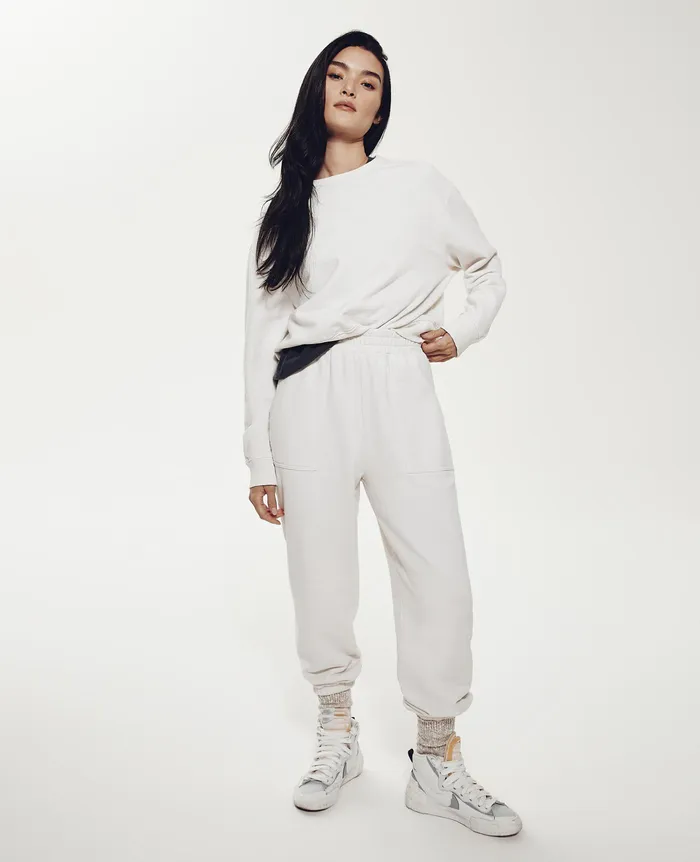 AG Jeans Sweatshirts Women Nova Crew IVORY DUST