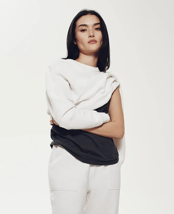 AG Jeans Sweatshirts Women Nova Crew IVORY DUST