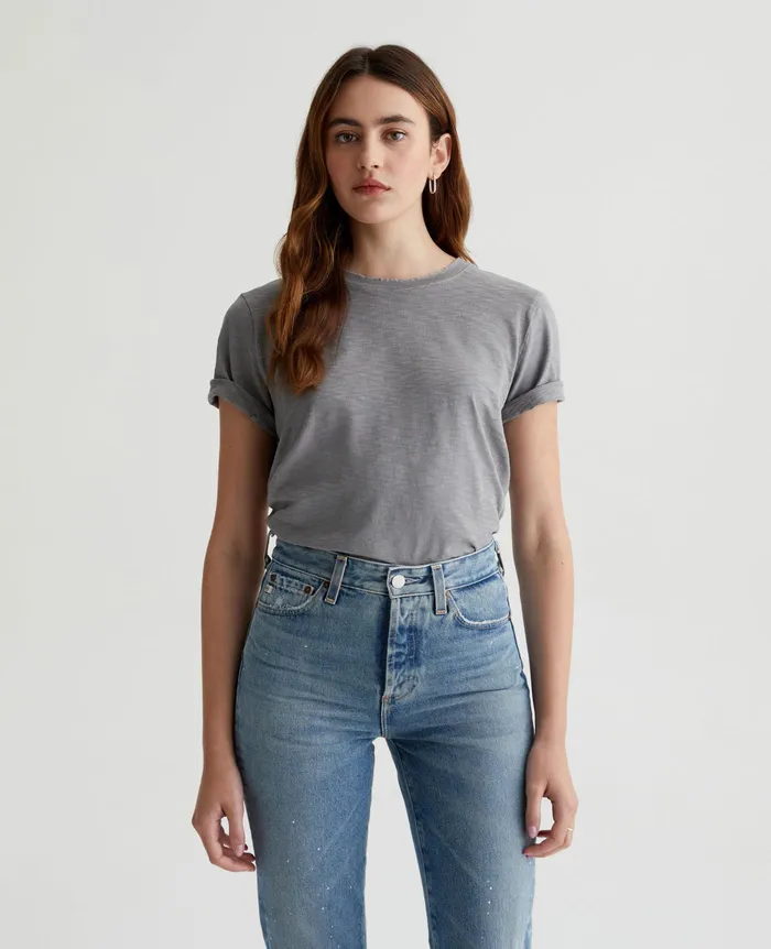 AG Jeans Tees and Tanks Women Jagger Crew 5 YEARS INK STONE