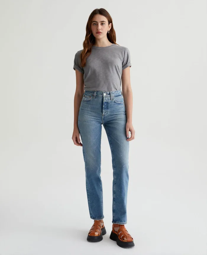 AG Jeans Tees and Tanks Women Jagger Crew 5 YEARS INK STONE AG Jeans Tees and Tanks Women Jagger Crew 5 YEARS INK STONE