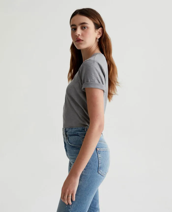 AG Jeans Tees and Tanks Women Jagger Crew 5 YEARS INK STONE AG Jeans Tees and Tanks Women Jagger Crew 5 YEARS INK STONE