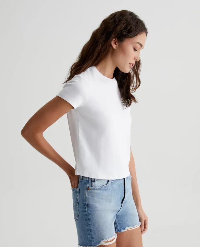 AG Jeans Tees and Tanks Women Sadie Crew EXWHITE AG Jeans Tees and Tanks Women Sadie Crew EXWHITE