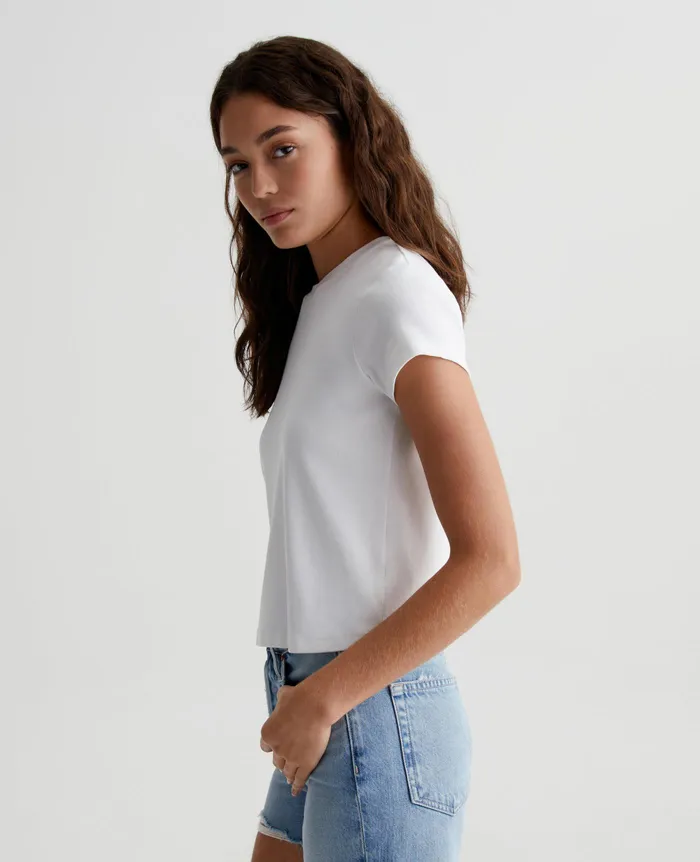 AG Jeans Tees and Tanks Women Sadie Crew EXWHITE AG Jeans Tees and Tanks Women Sadie Crew EXWHITE