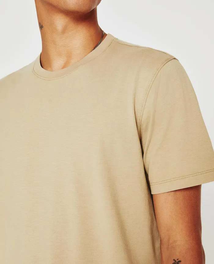 AG Jeans Tees Men Bryce Crew RAVINE BEIGE AG Jeans Tees Men Bryce Crew RAVINE BEIGE
