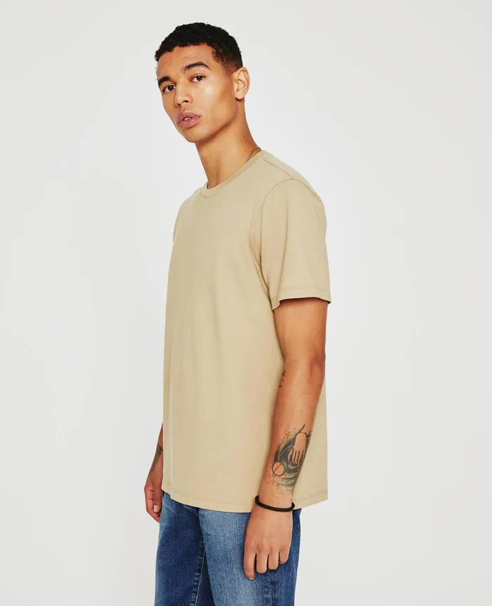 AG Jeans Tees Men Bryce Crew RAVINE BEIGE AG Jeans Tees Men Bryce Crew RAVINE BEIGE