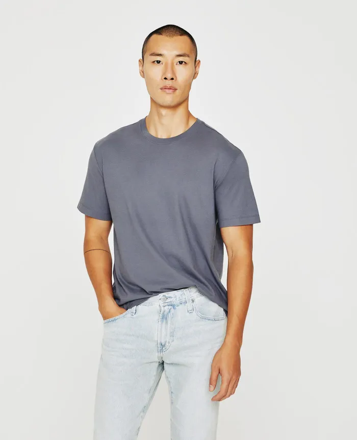 AG Jeans Tees Men Wesley Crew SLATE SKY