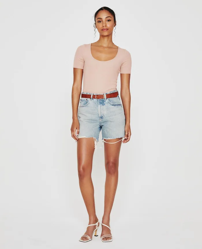 AG Jeans Tops and Shirts Women Jaxon Scoop ROSE CLOUD AG Jeans Tops and Shirts Women Jaxon Scoop ROSE CLOUD