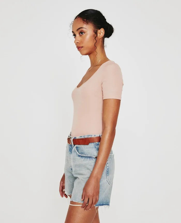 AG Jeans Tops and Shirts Women Jaxon Scoop ROSE CLOUD AG Jeans Tops and Shirts Women Jaxon Scoop ROSE CLOUD