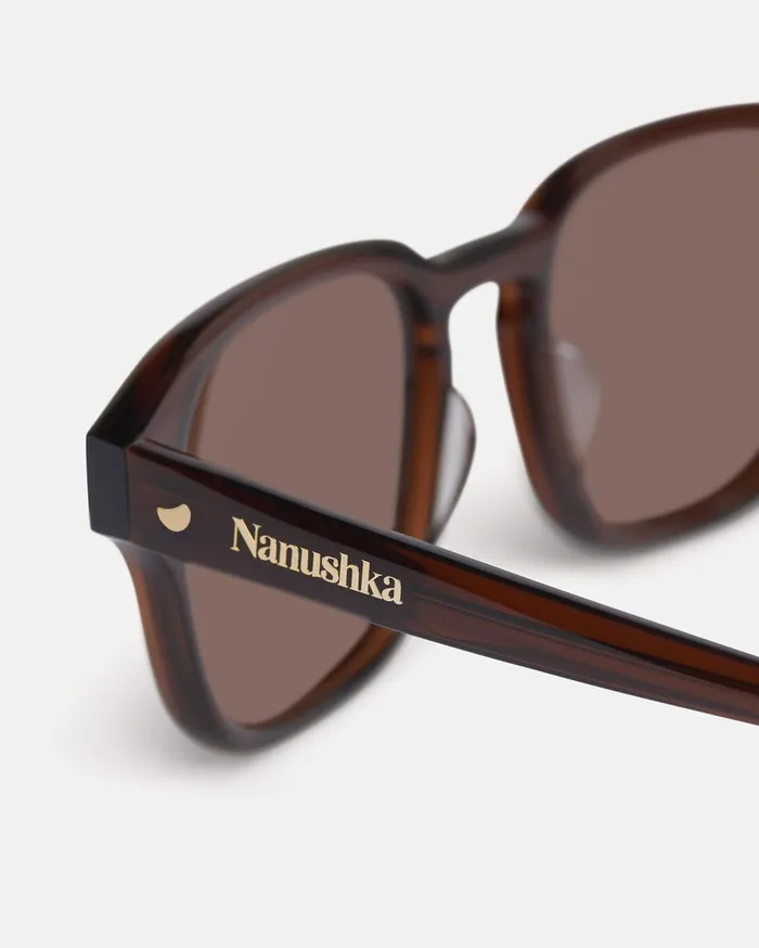 Aiza BioPlastic Sunglasses Brown WomenMen Nanushka Eyewear
