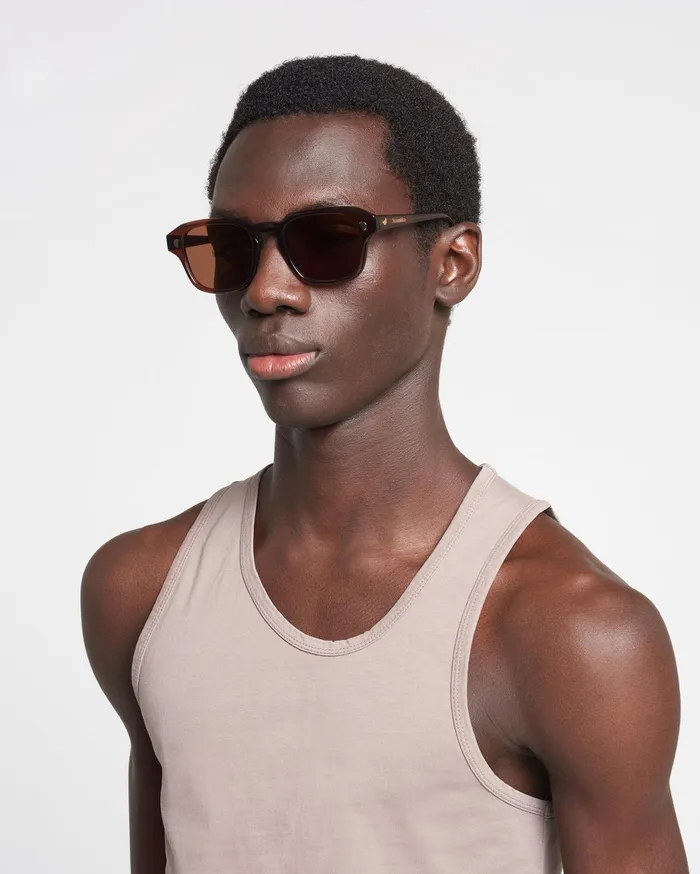 Aiza BioPlastic Sunglasses Brown WomenMen Nanushka Eyewear