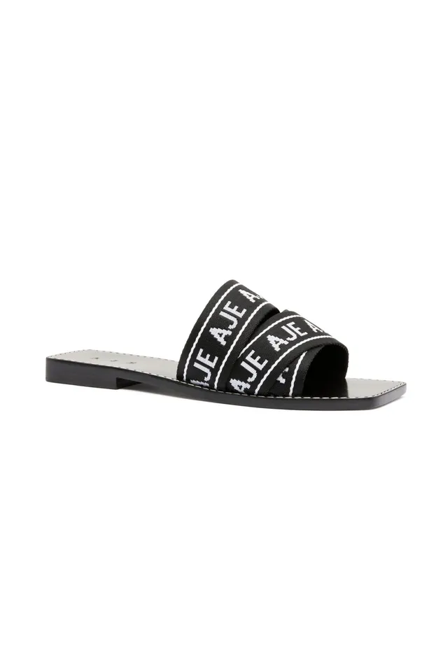 Aje Cosmos Logo Slide Black Women Shoes