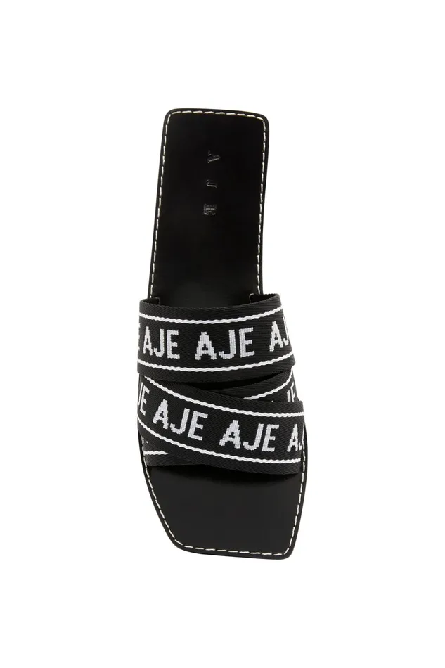 Aje Cosmos Logo Slide Black Women Shoes