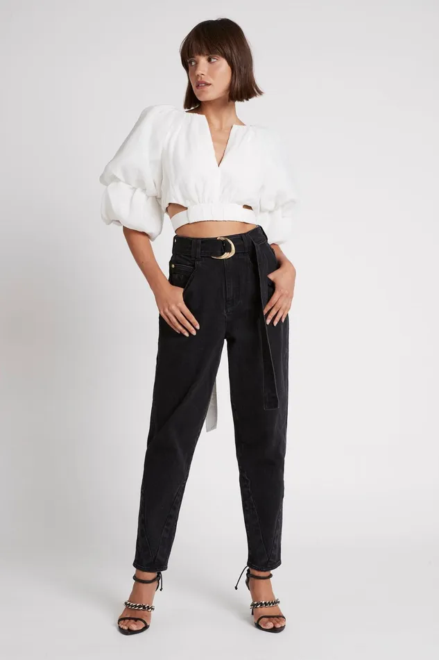 Aje Impression Top White Women Tops