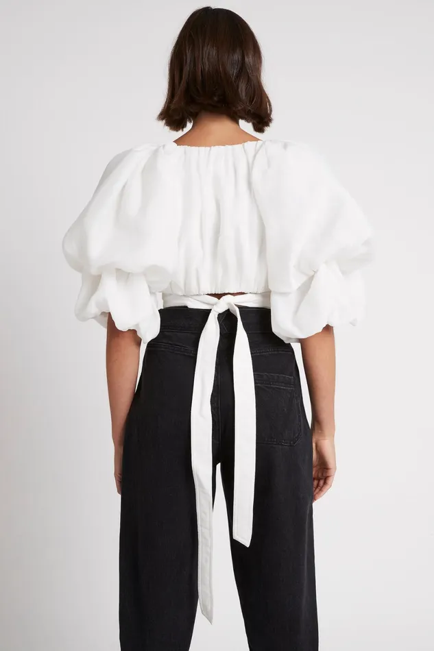 Aje Impression Top White Women Tops