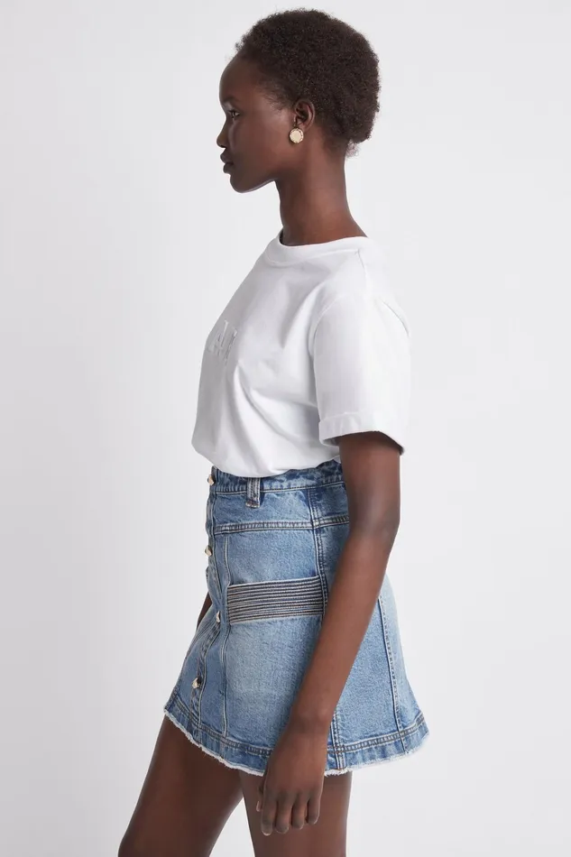 Aje Maya Denim Mini Skirt 90039s Wash Women Denim