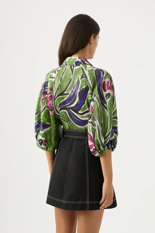 Aje Palms Blouse Native Gumnut Floral Women Tops