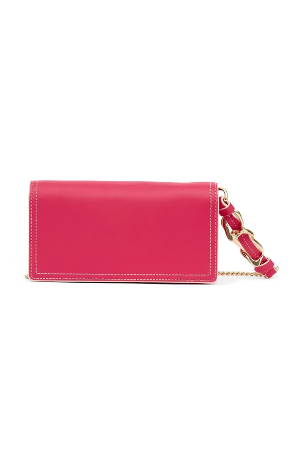 Aje Roux Chain Clutch Bag Bougainvillea Red Women Handbags and Wallets