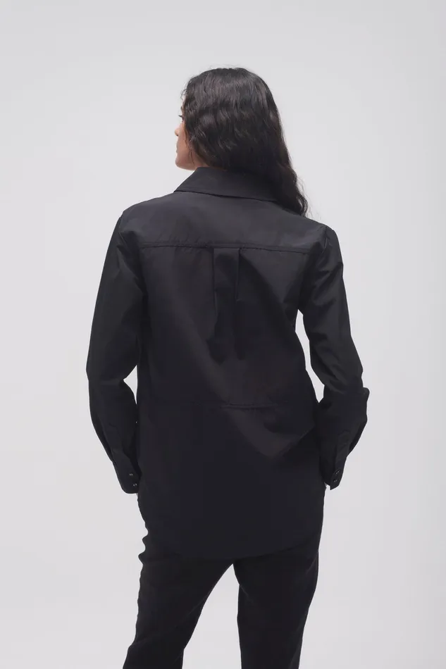 Aje Ryka Hardware Shirt Black Women Tops