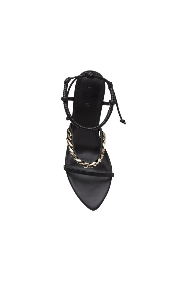 Aje Wanderlust Chain Heel Black Women Shoes