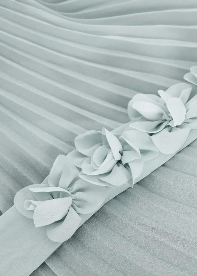 Alecia Pleat Maxi Dress Pale Blue Women Phase Eight Dresses