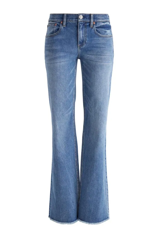Alice Olivia Bodie Low Rise Jean Brooklyn Blue Women Pants
