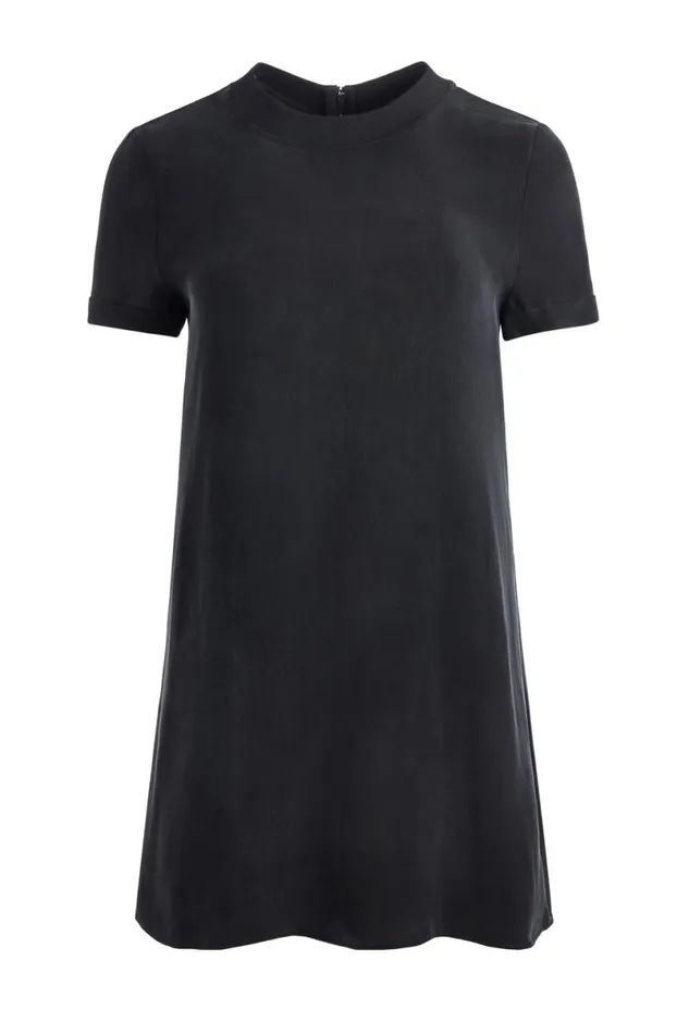 Alice Olivia Braden Tee Shirt Dress Black Women Dresses