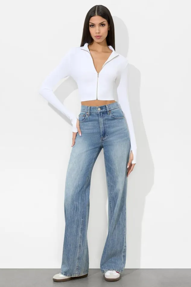 Alice Olivia Delaina Reversible Top Off White Women Tops