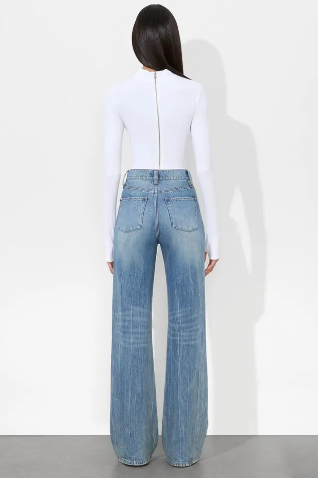 Alice Olivia Delaina Reversible Top Off White Women Tops